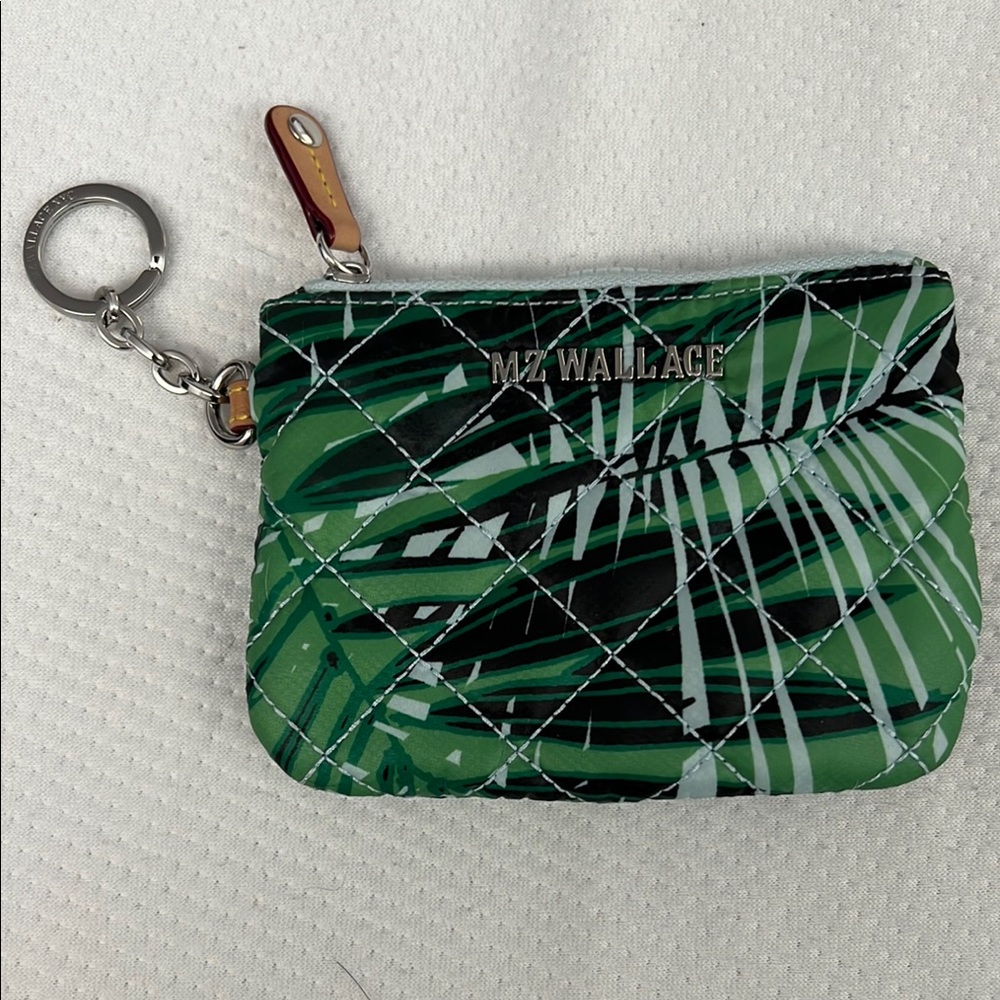 MZ Wallace Flat Metro Key Pouch in Tropical Palm